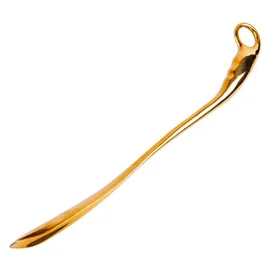 21/24/26 Inch Long Handle Metal Shoes Horn, Solid Study Durable Shoehorn for Shoes and Boots, with Ergonomic Loop Handle Color Golden