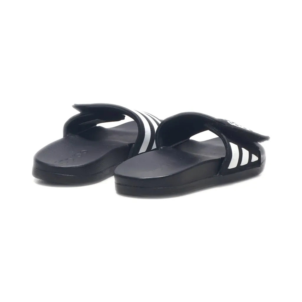 Adidas Adilette Flat Sandals Rubber Black Colour For Kids