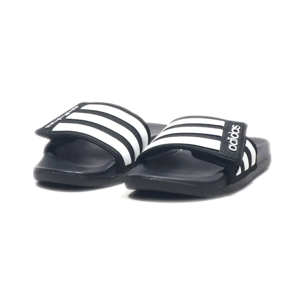 Adidas Adilette Flat Sandals Rubber Black Colour For Kids