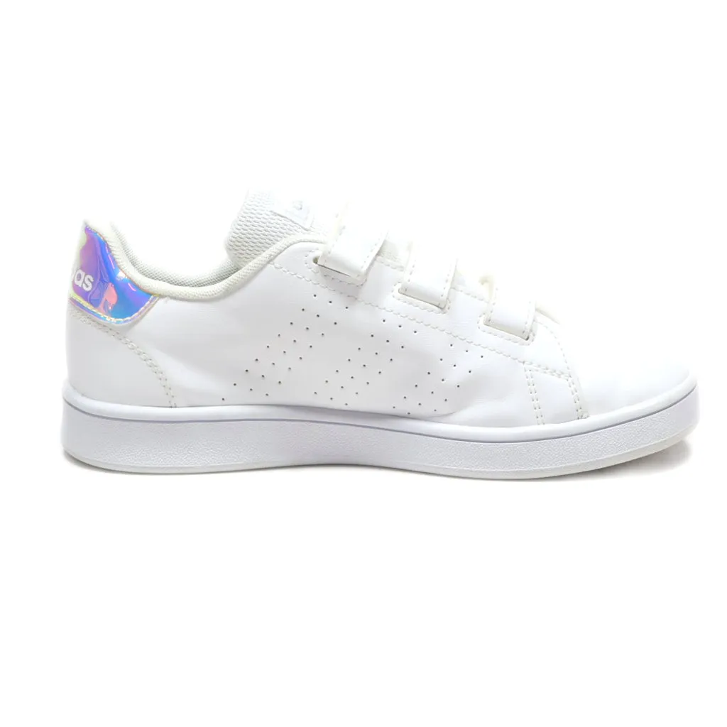 Adidas Advantage C Sneakers Leather White Colour For Kids