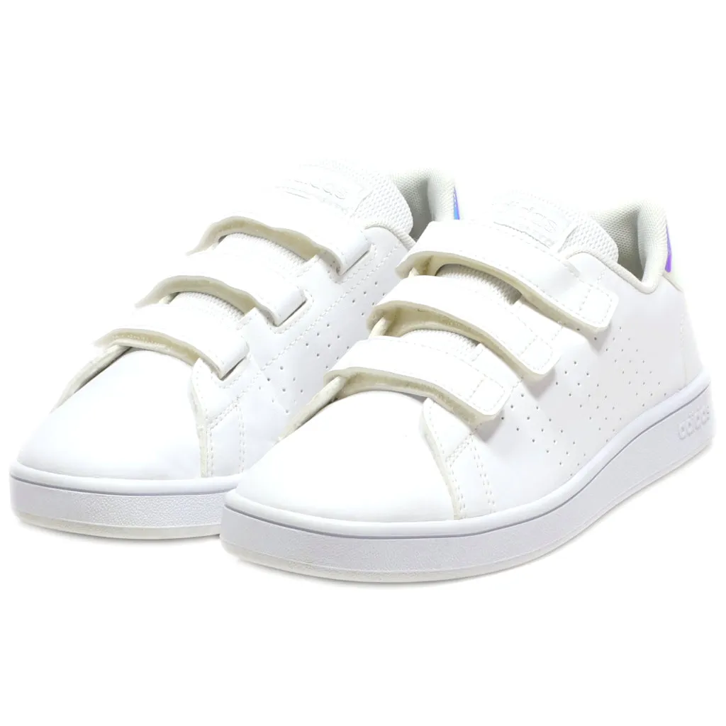 Adidas Advantage C Sneakers Leather White Colour For Kids