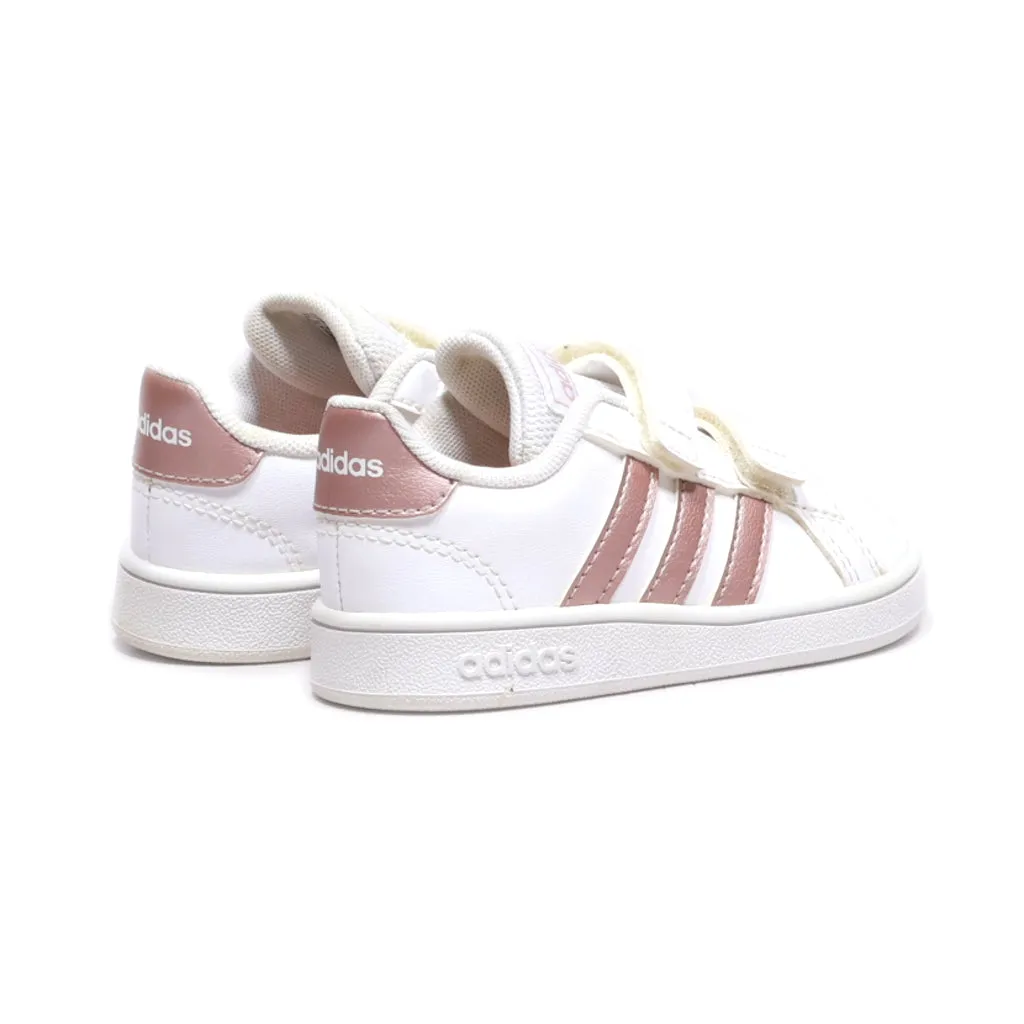 Adidas Baseline Cmf Sneakers Leather White Colour For Kids