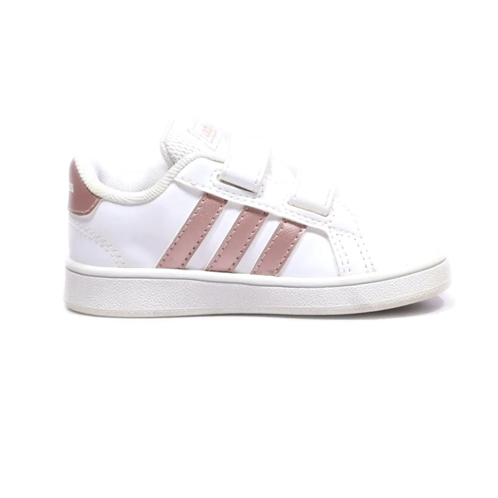 Adidas Baseline Cmf Sneakers Leather White Colour For Kids