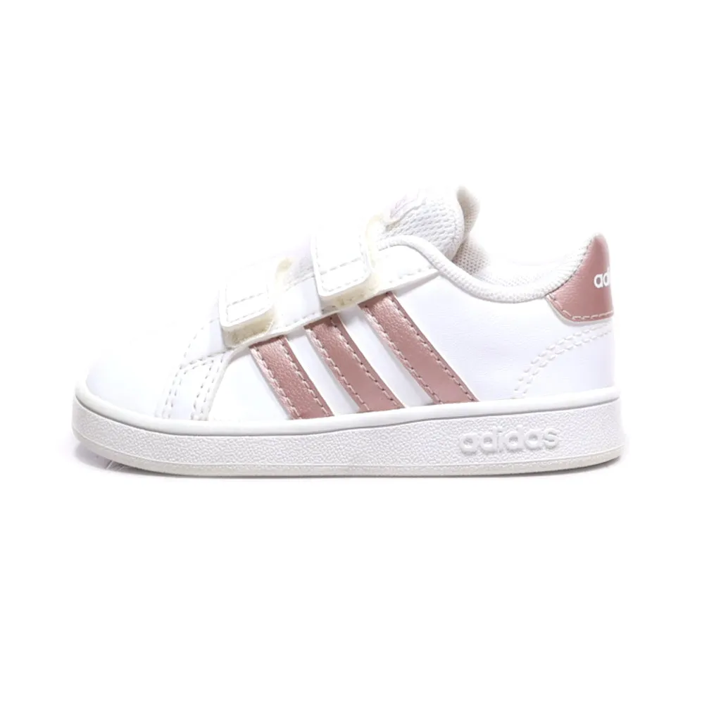 Adidas Baseline Cmf Sneakers Leather White Colour For Kids