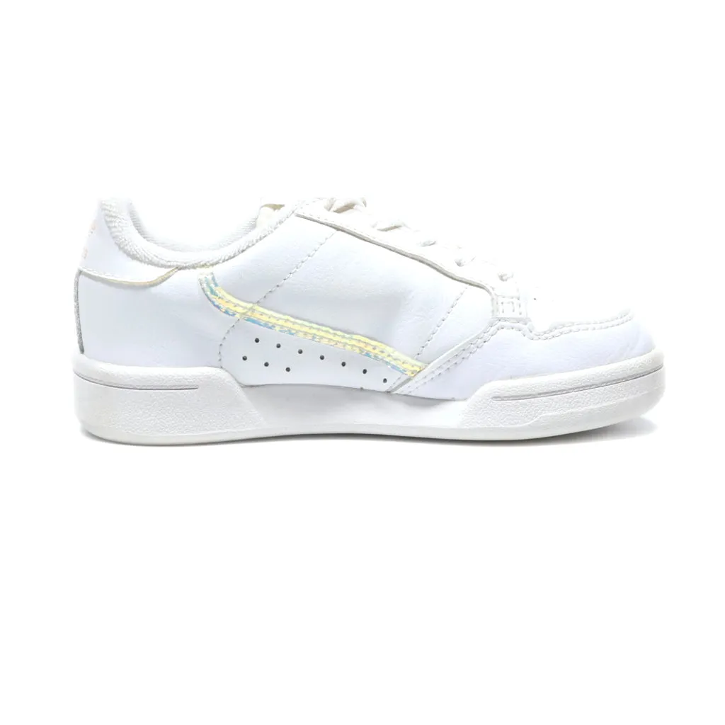 Adidas Continental Sneakers Leather White Colour For Kids