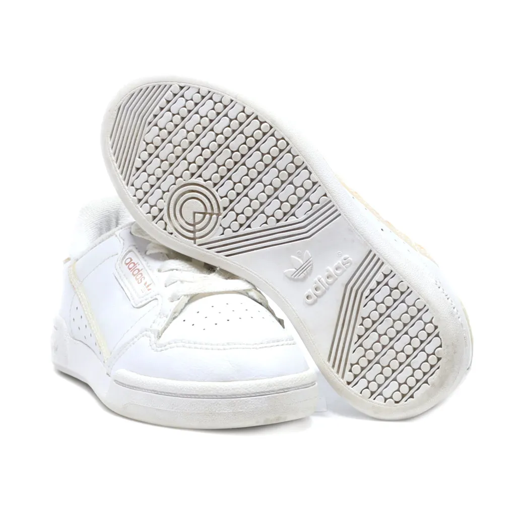 Adidas Continental Sneakers Leather White Colour For Kids