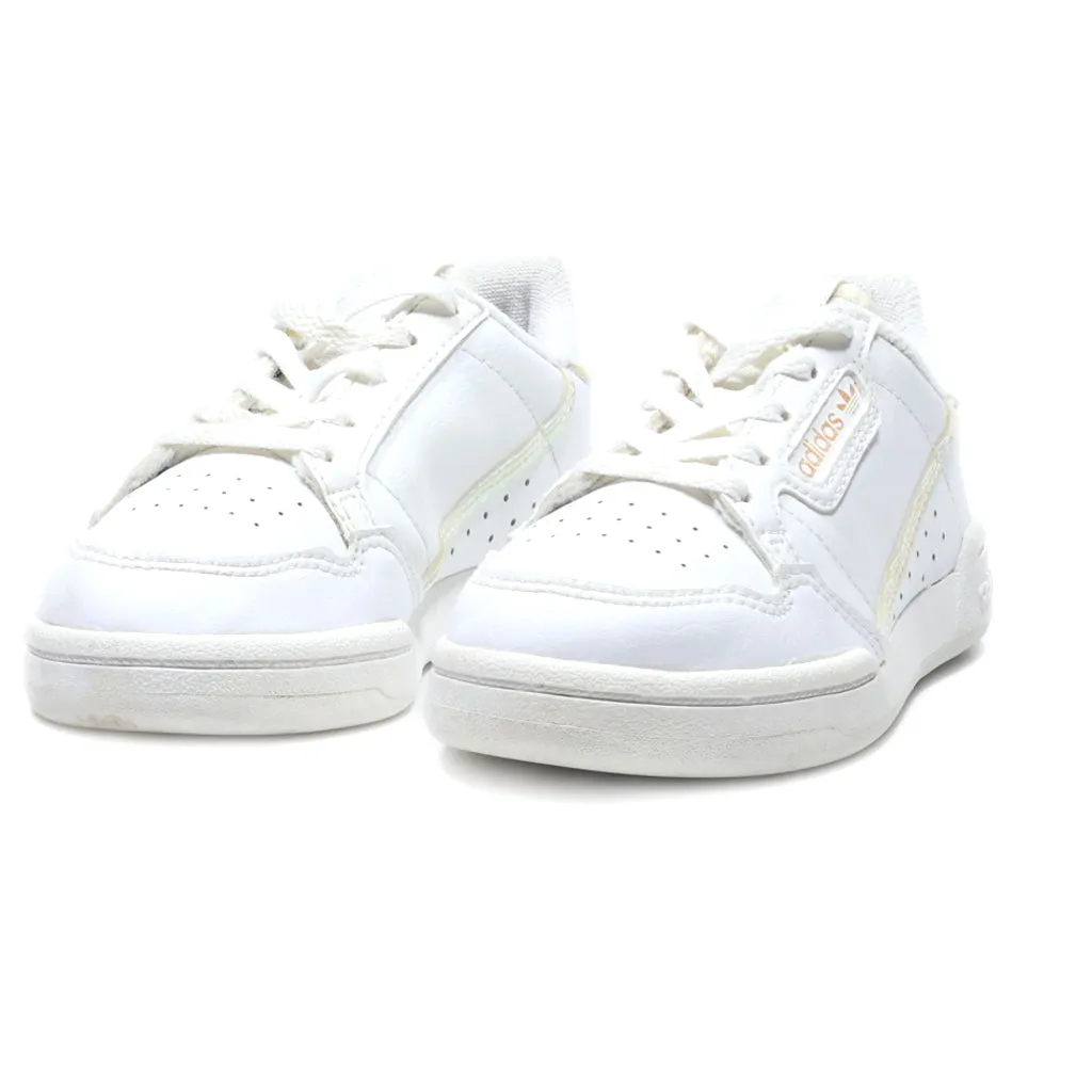 Adidas Continental Sneakers Leather White Colour For Kids