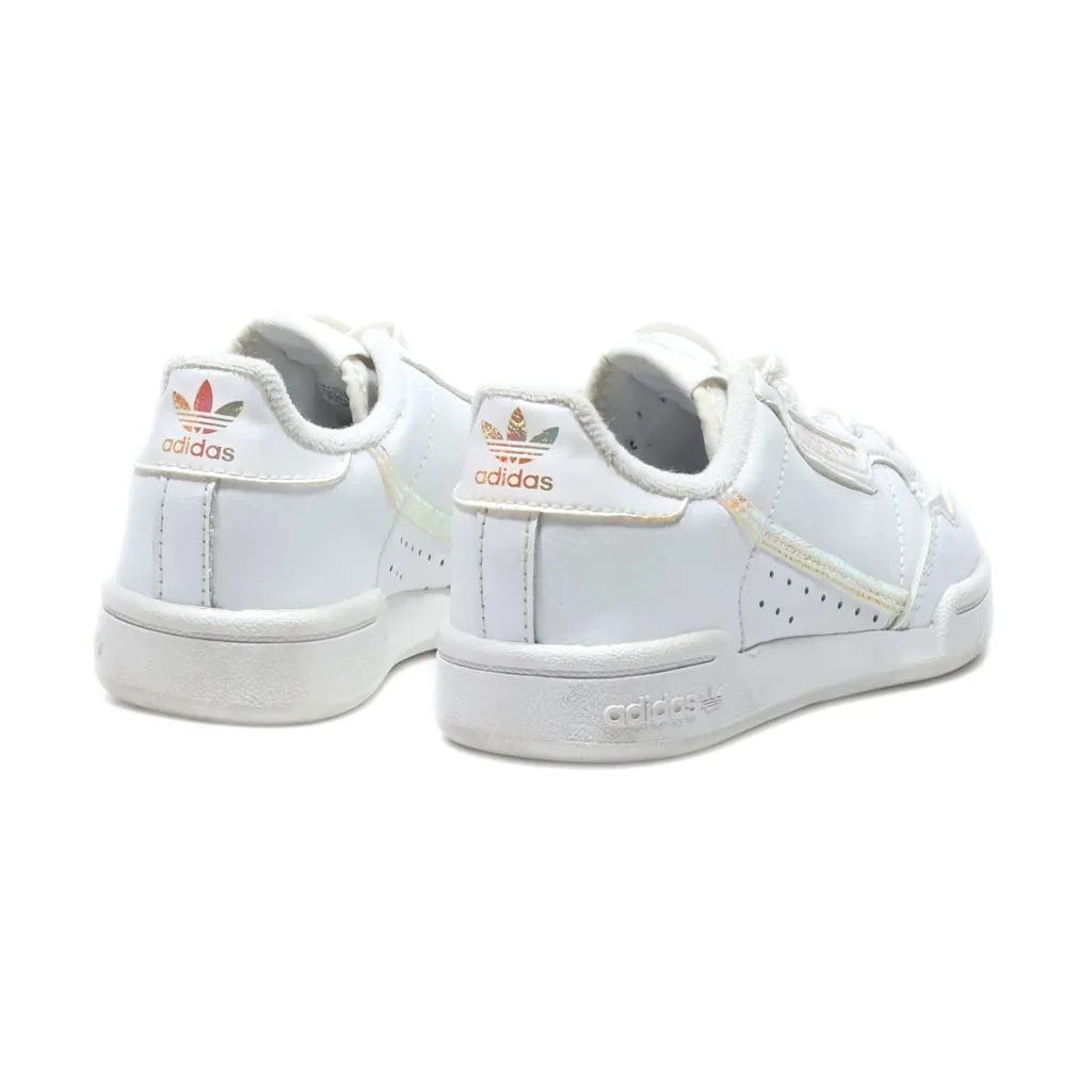 Adidas Continental Sneakers Leather White Colour For Kids