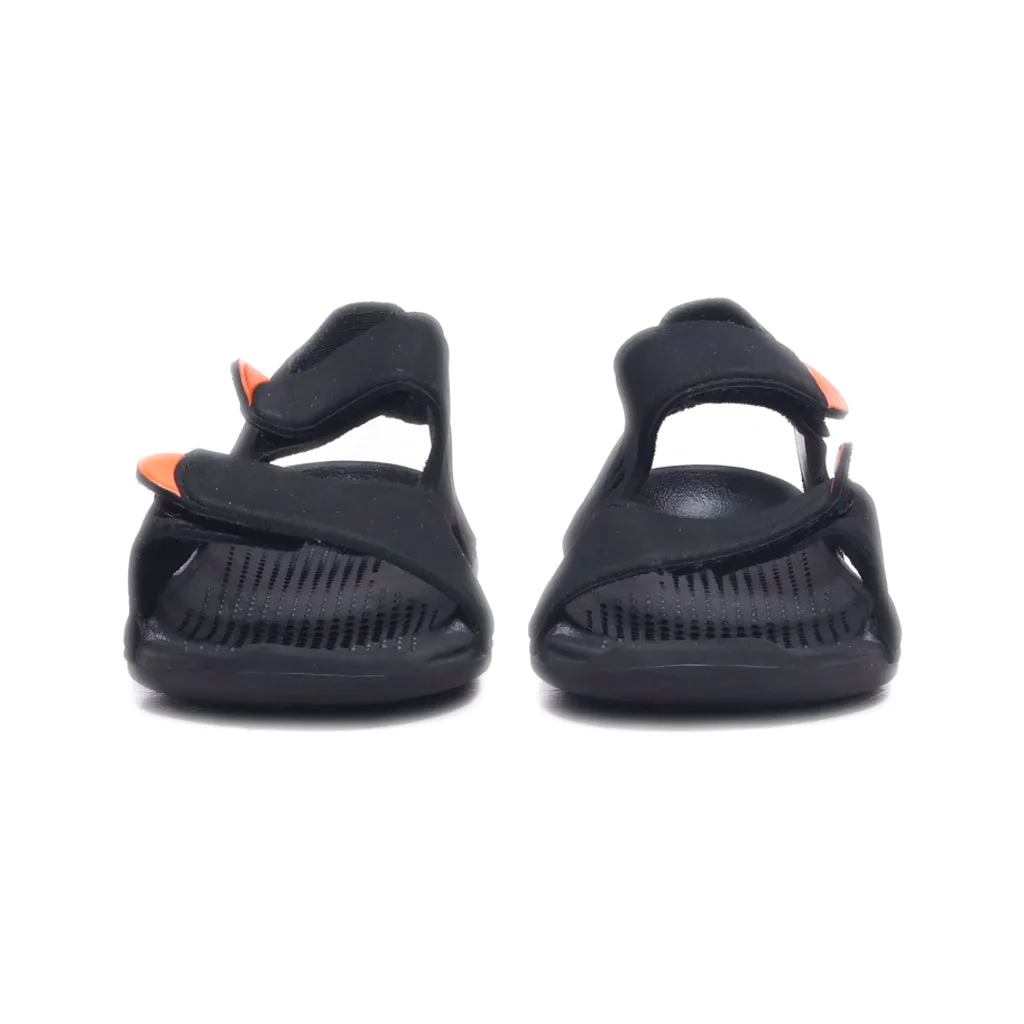 Adidas Flat Sandals Fabric Black Colour For Kids