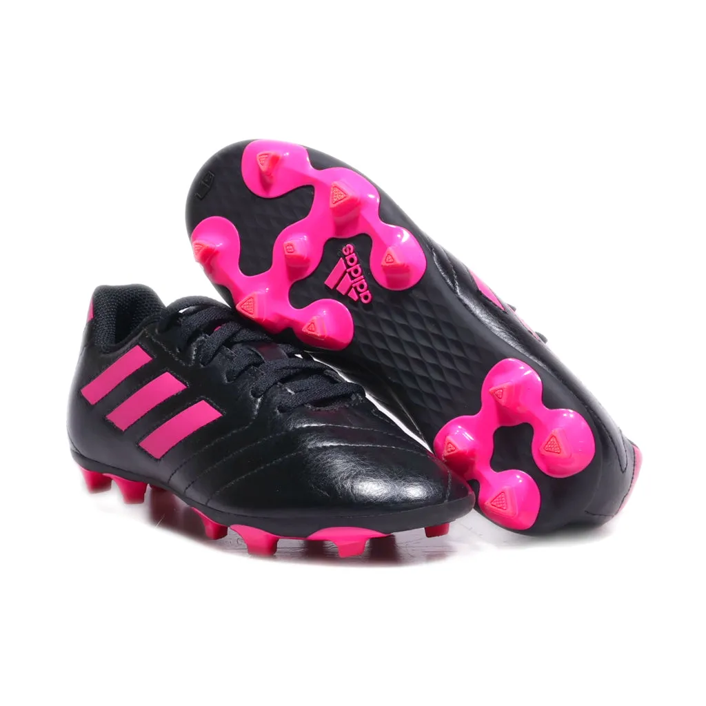 Adidas Goletto Vii Fg Cleat Sport Shoes Pu Leather Black Colour For Kids