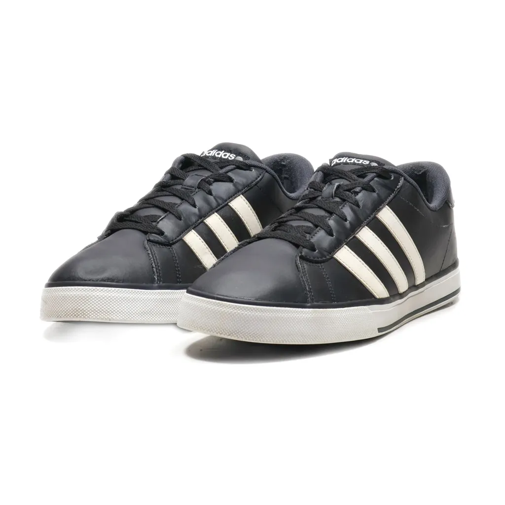 Adidas Low-Top Sneakers Leather Black Colour For Men