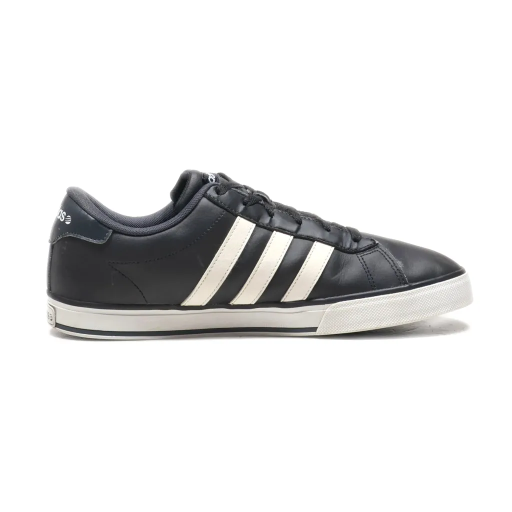 Adidas Low-Top Sneakers Leather Black Colour For Men