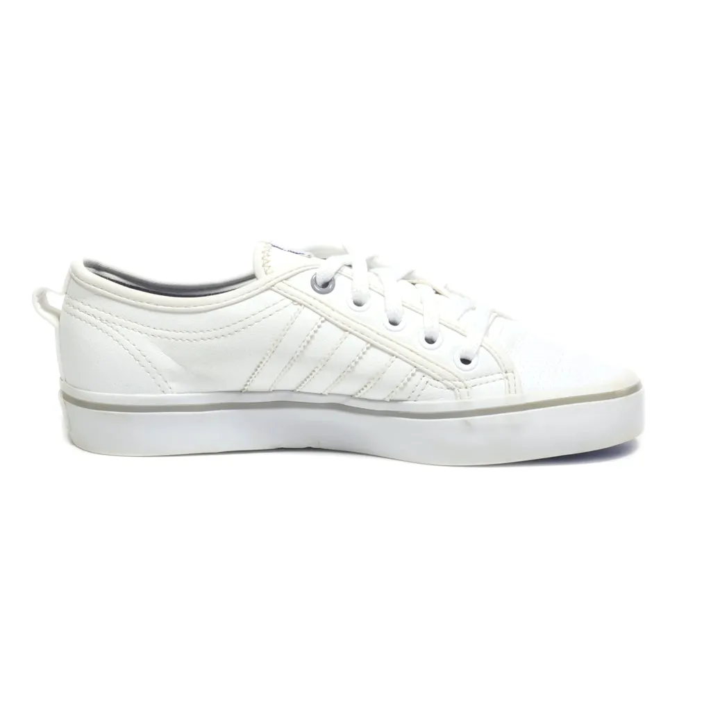 Adidas Nizza Low-Top Sneakers Leather White Colour For Women