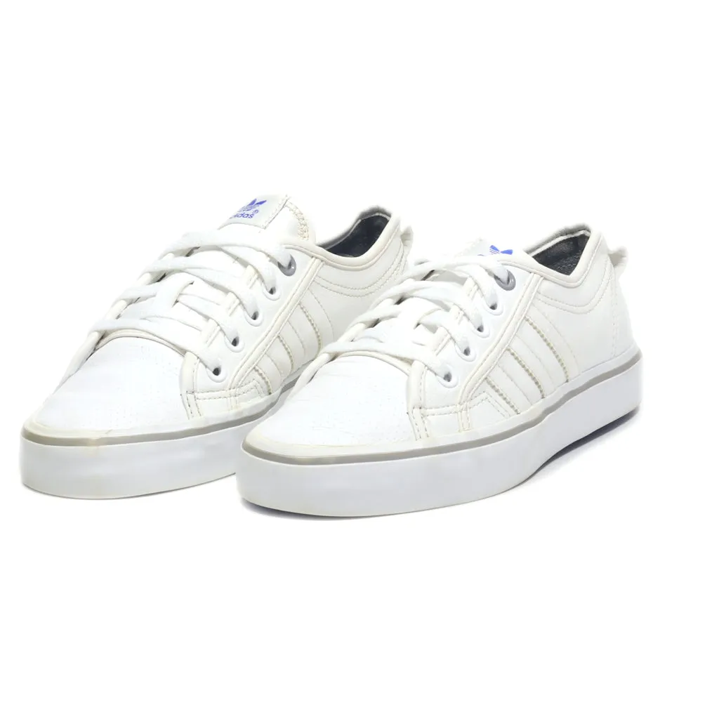 Adidas Nizza Low-Top Sneakers Leather White Colour For Women