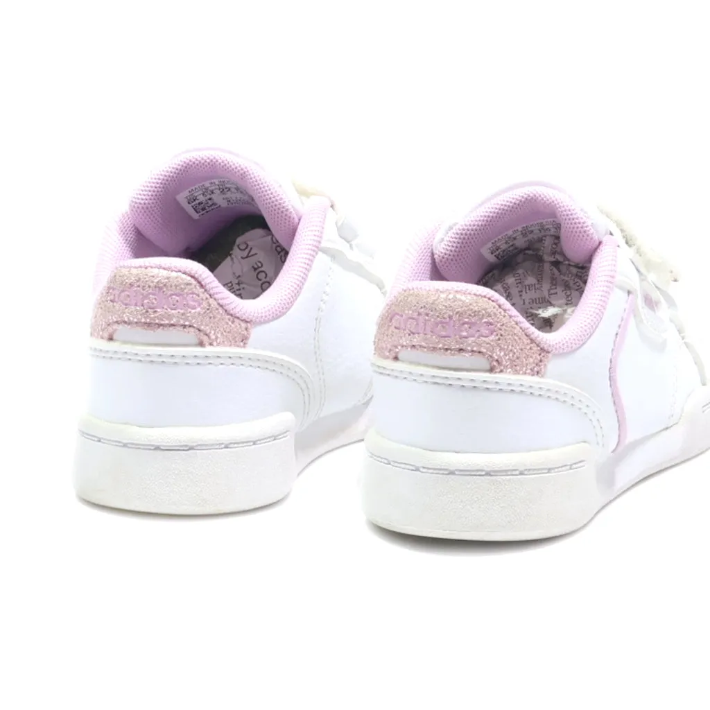 Adidas Sneakers Leather White Colour For Kids