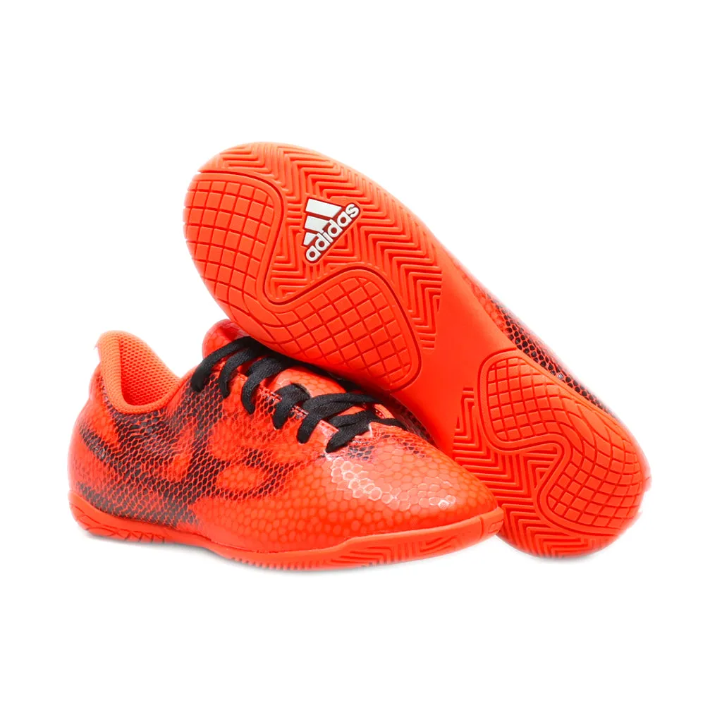 Adidas Sport Shoes Leather Orange Colour For Kids