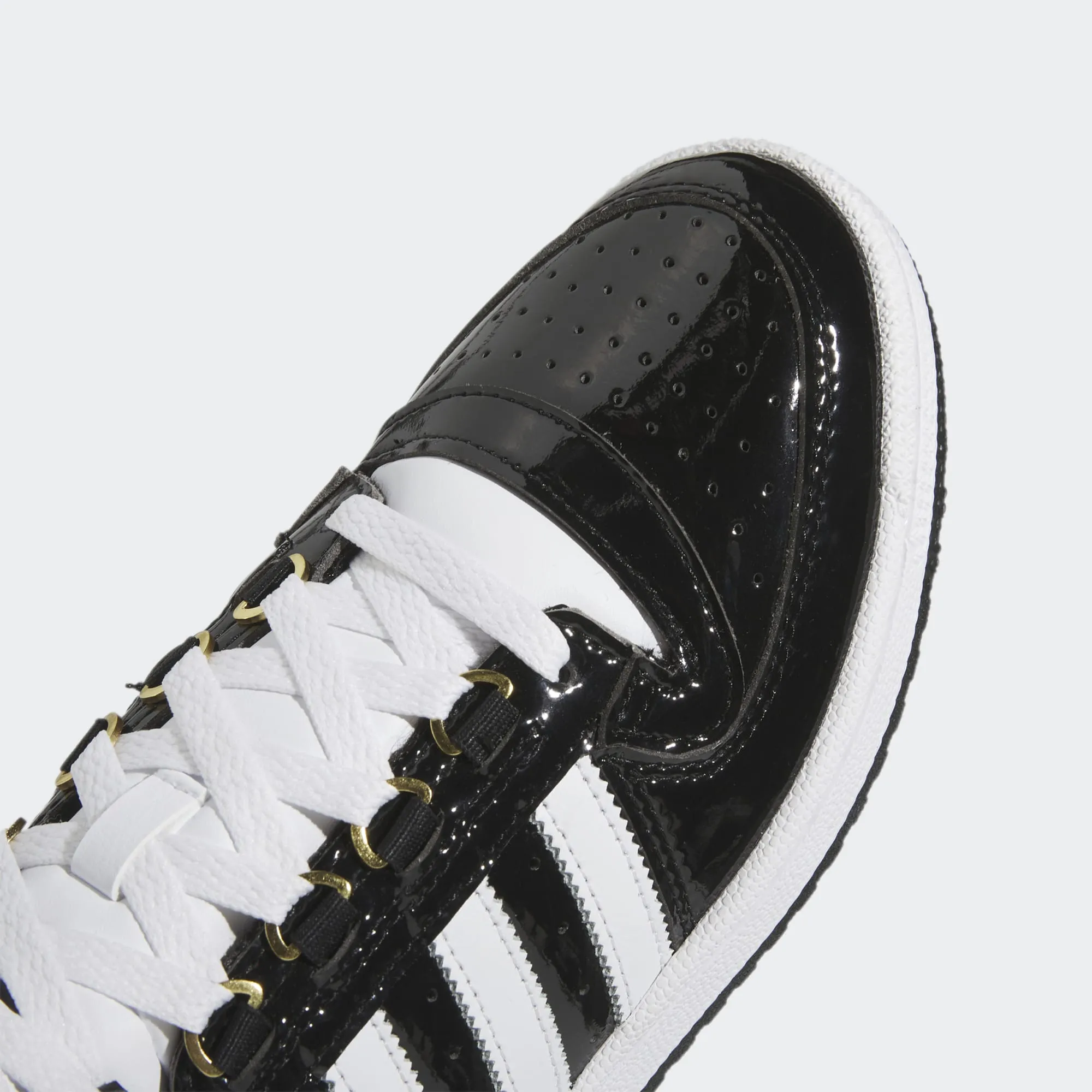 Adidas Top Ten Patent Leather Black White