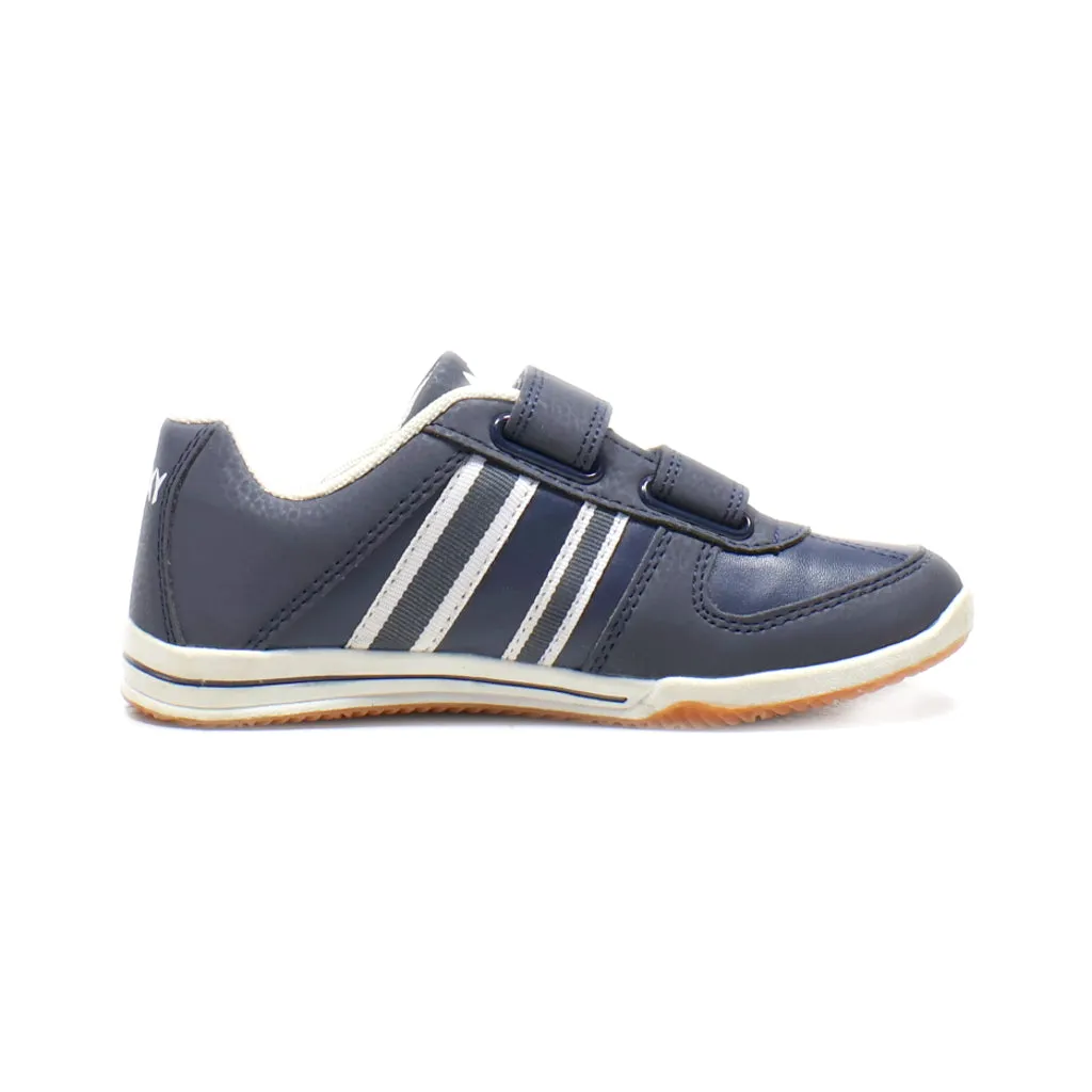 Agaxy Sneakers Leather Blue Colour For Kids