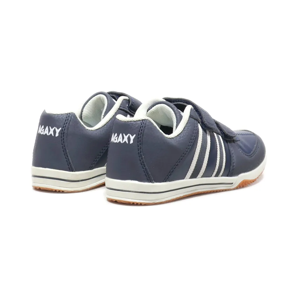 Agaxy Sneakers Leather Blue Colour For Kids