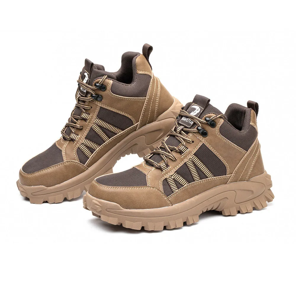 Anti-Smash Anti-Pierce Safety Shoes for Women Steel Toe Construction Work Shoes