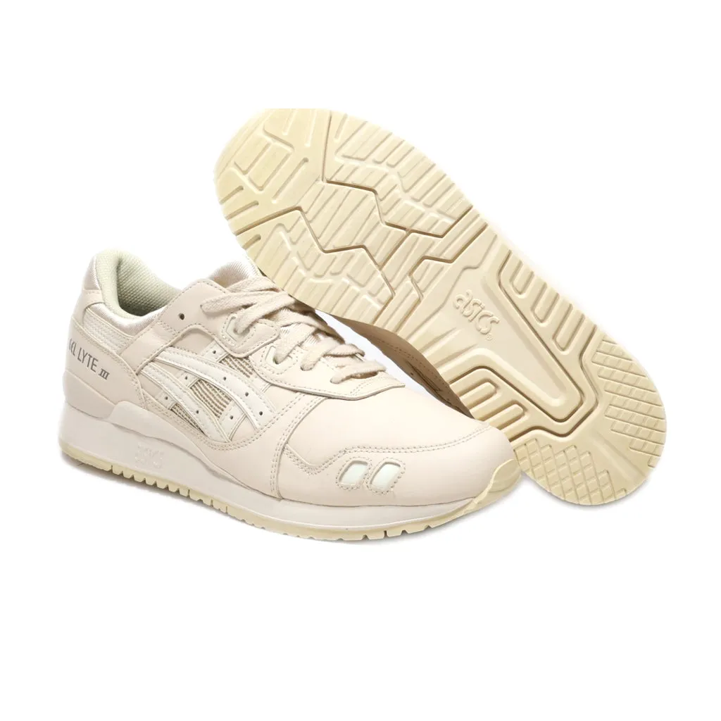 Asics Gel Lyte Iii Low-Top Sneakers Leather Beige Colour For Women