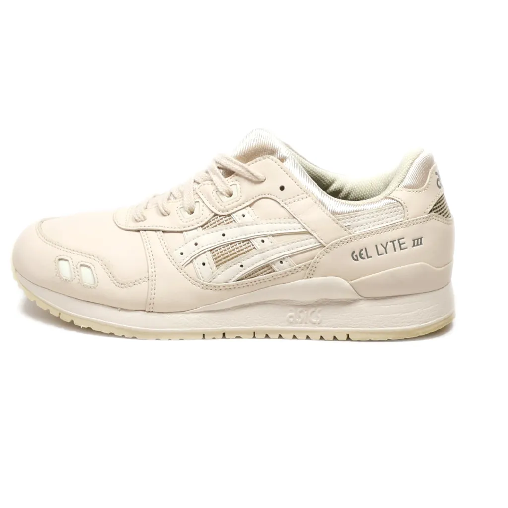 Asics Gel Lyte Iii Low-Top Sneakers Leather Beige Colour For Women