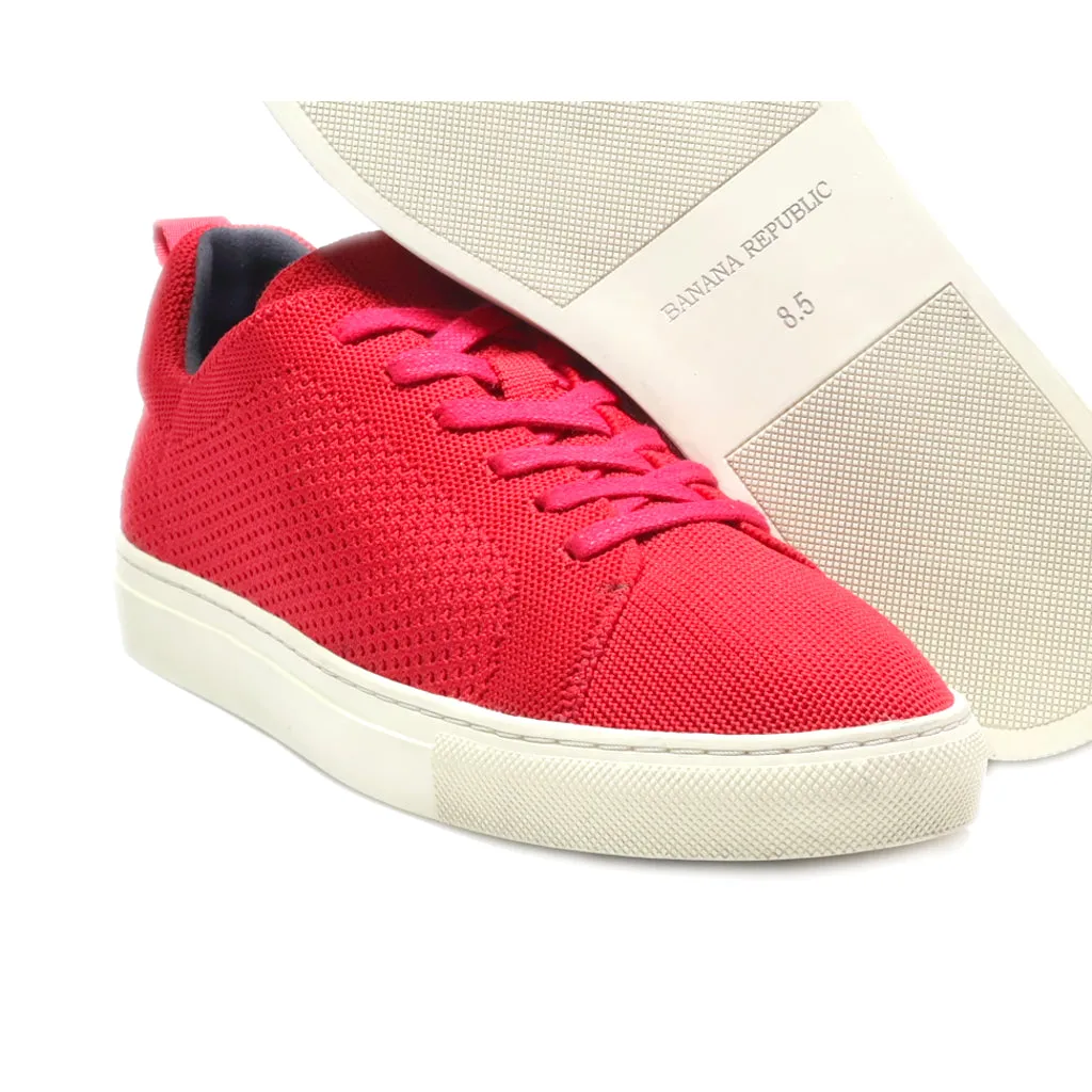 Banana Republic Low-Top Sneakers Fabric Red Colour For Men