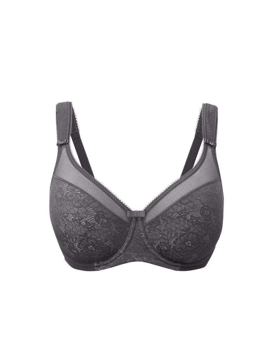 Beauty Everyday Minimiser Bra - Dark Gray