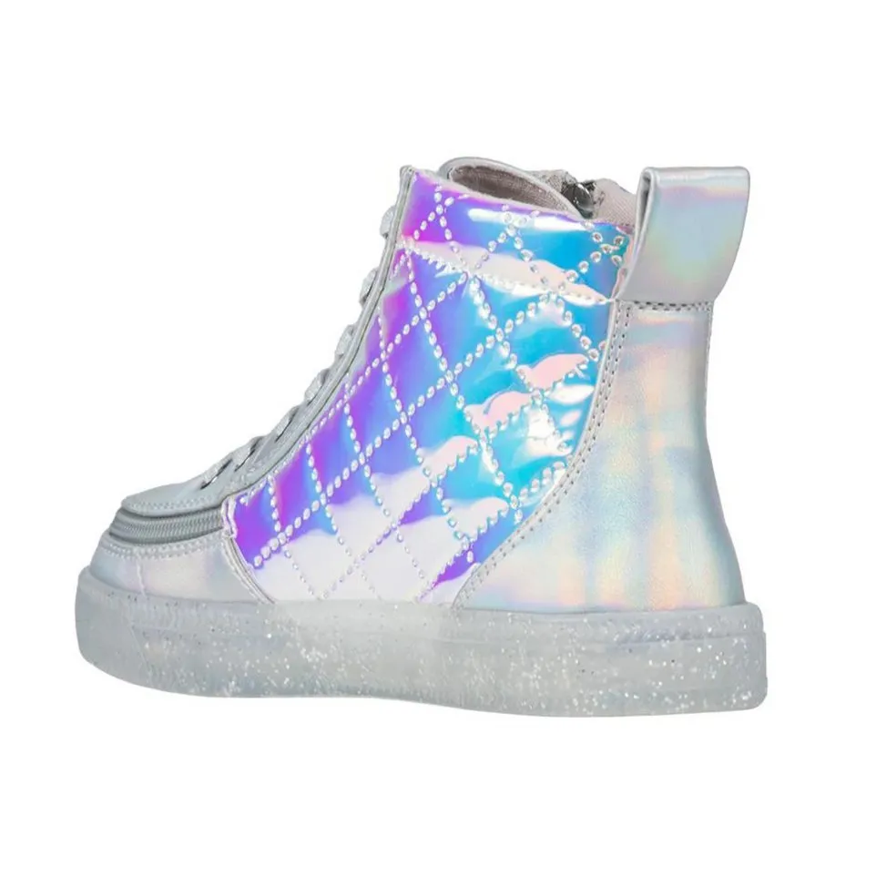 Billy Footwear (Kids) - High Top Frozen Faux Leather Shoes