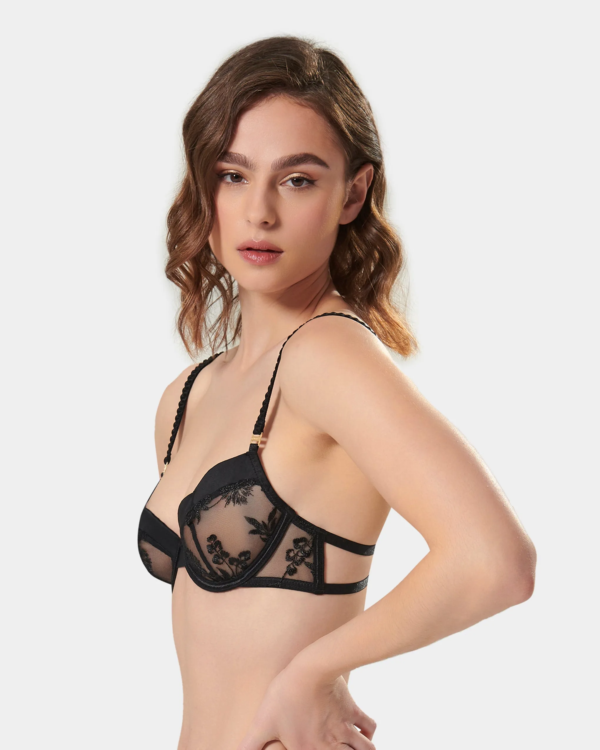 Cassandra Wired Bra Black