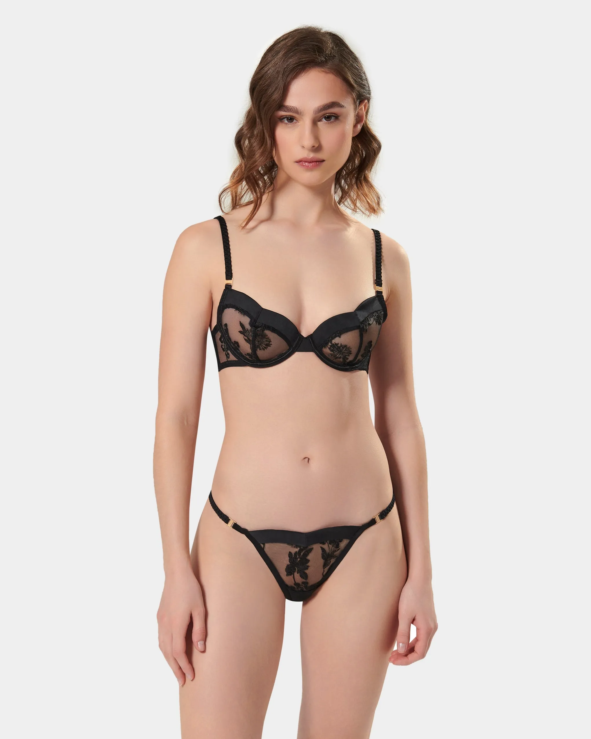 Cassandra Wired Bra Black