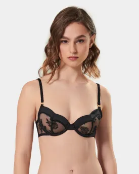 Cassandra Wired Bra Black