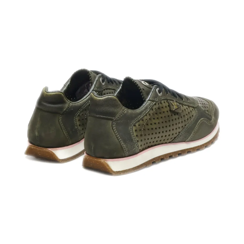 Cetti Low-Top Sneakers Leather Green Colour For Women