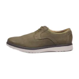 Clarks Unstructured Casual Lace Ups Suede Green Colour For Men