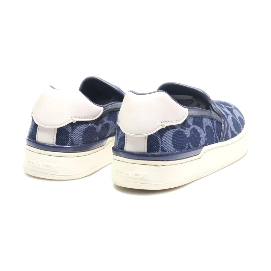 Coach Low-Top Sneakers Canvas Blue Colour For Women