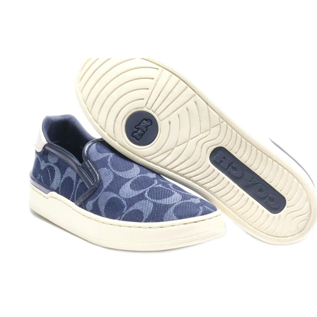 Coach Low-Top Sneakers Canvas Blue Colour For Women