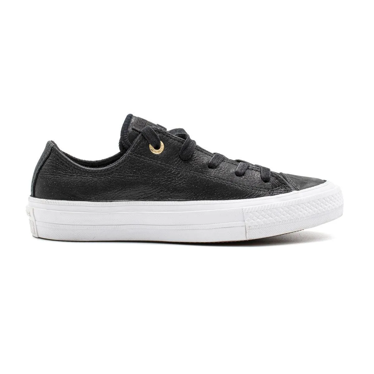 Converse Chuck Taylor Ii Ox Sneakers Fabric Black Colour For Kids