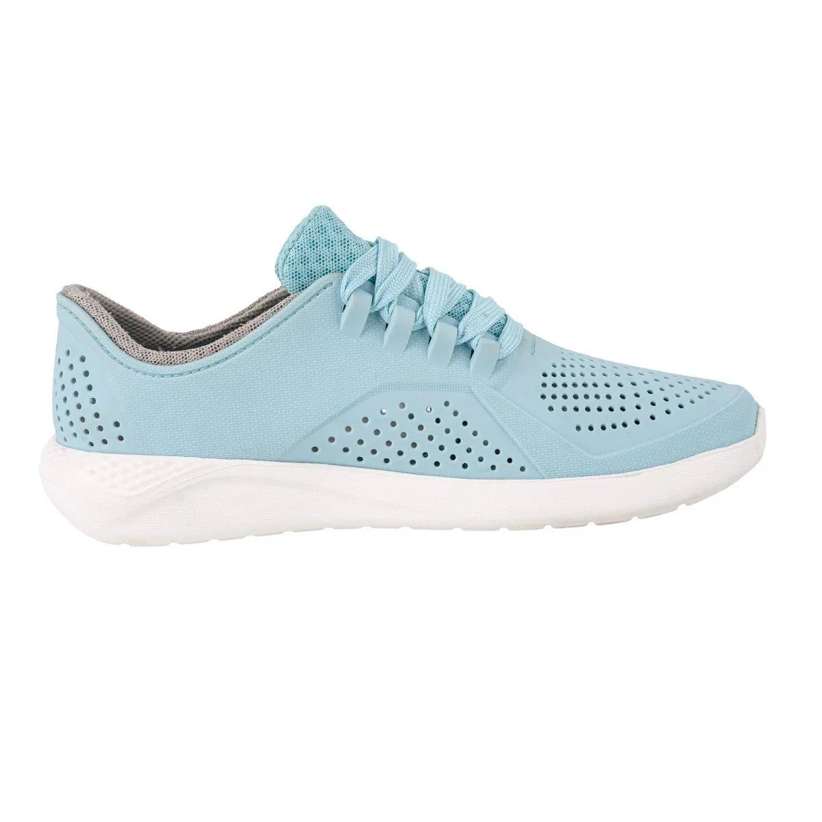 Crocs Liferide Pacer Low-Top Sneakers Rubber Blue Colour For Women