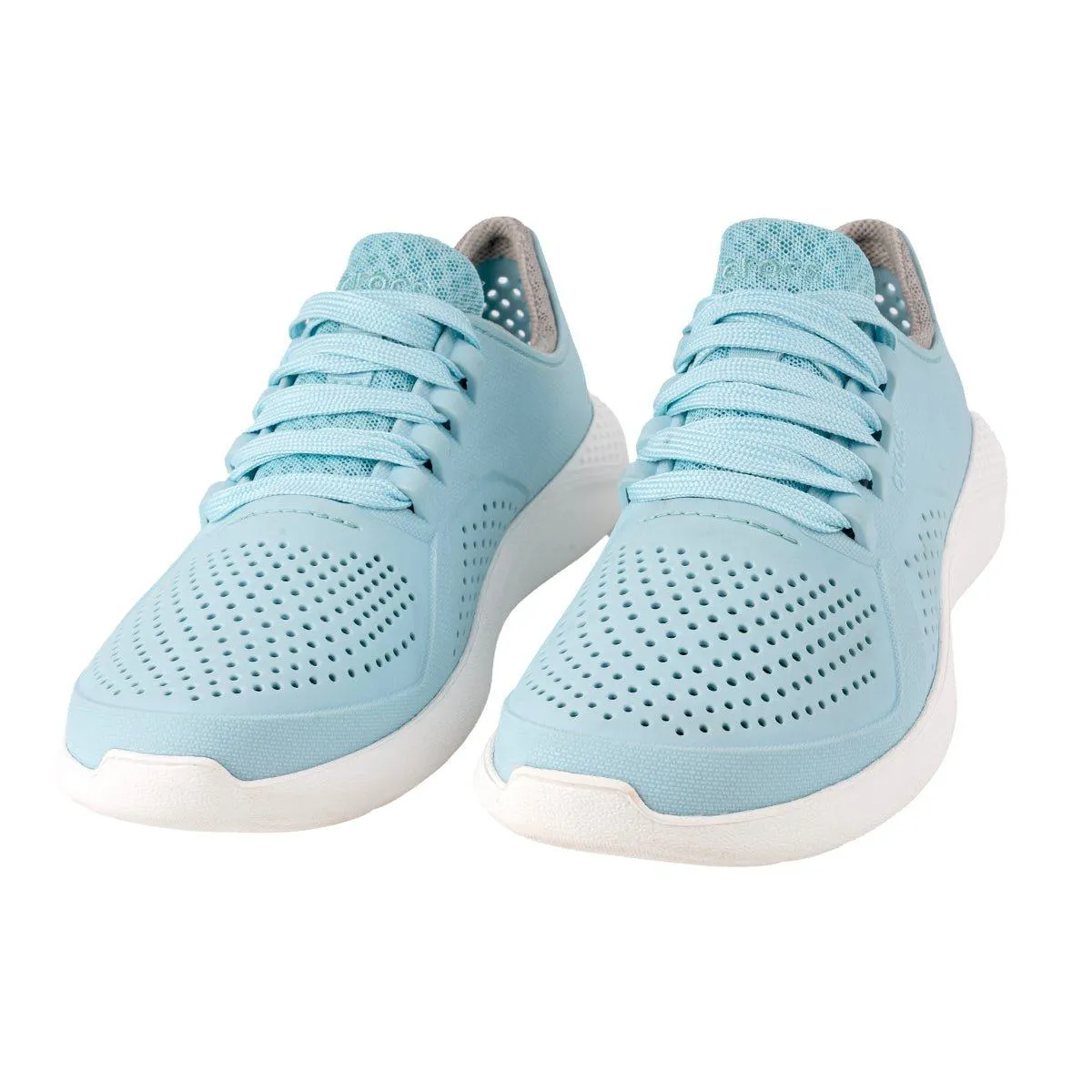 Crocs Liferide Pacer Low-Top Sneakers Rubber Blue Colour For Women