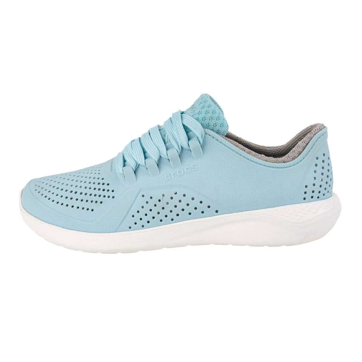 Crocs Liferide Pacer Low-Top Sneakers Rubber Blue Colour For Women