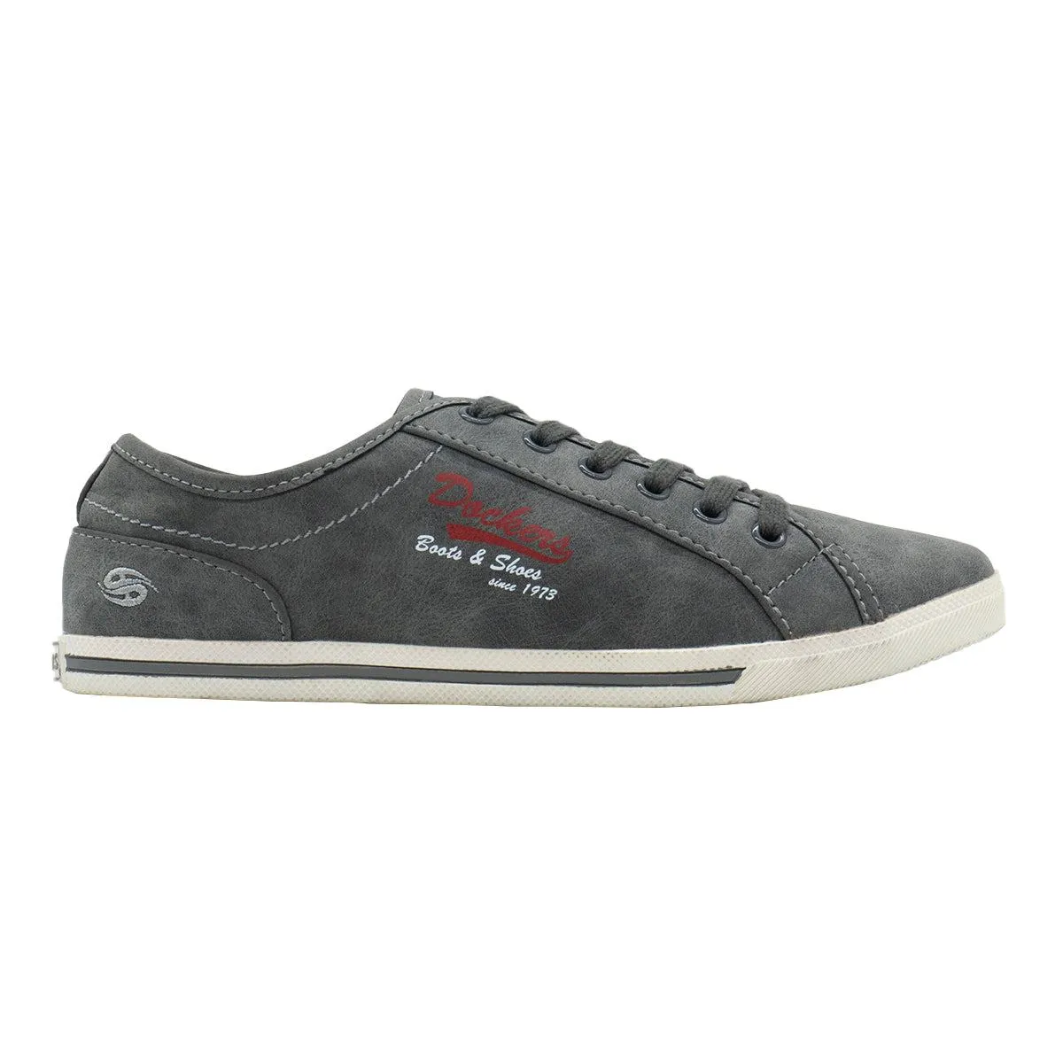 Dockers Low-Top Sneakers Leather Grey Colour For Women