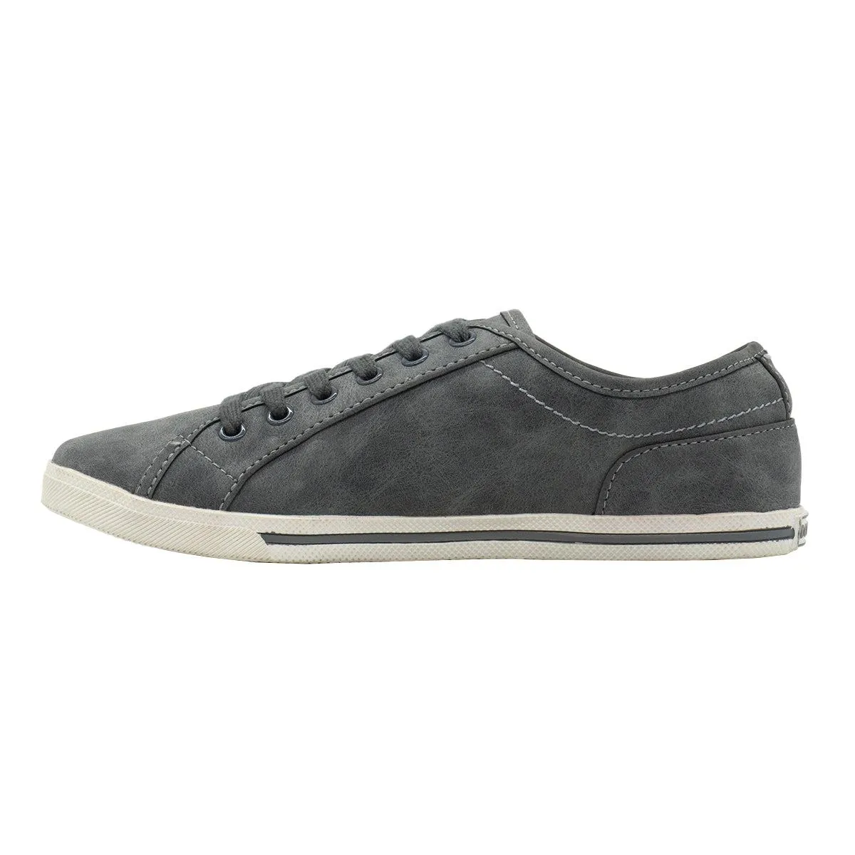 Dockers Low-Top Sneakers Leather Grey Colour For Women