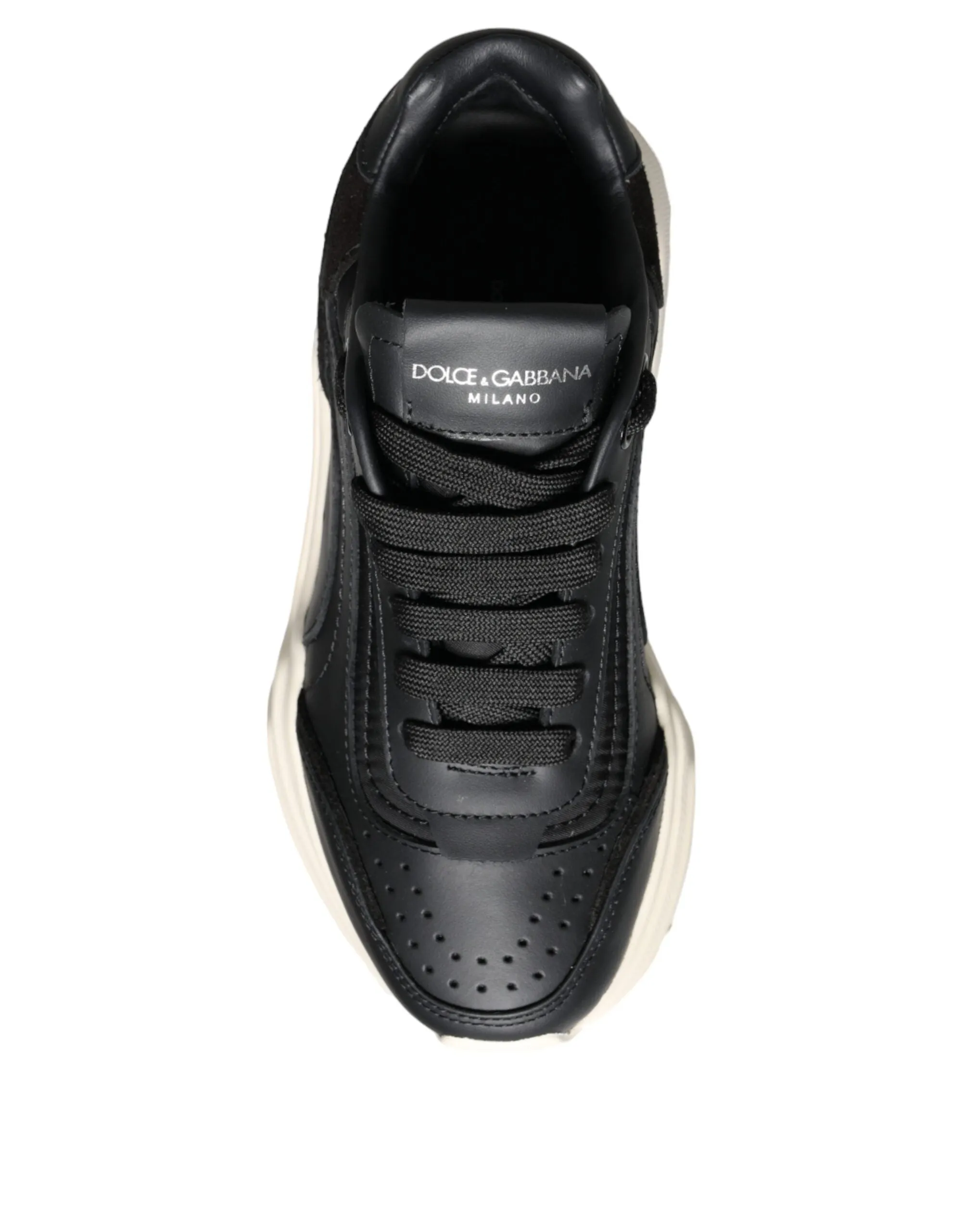 Dolce & Gabbana Daymaster Sneakers In Black Leather