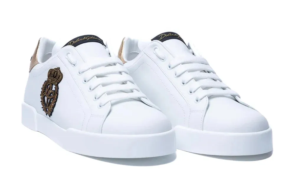 DOLCE & GABBANA Patch-Embellished Sneakers