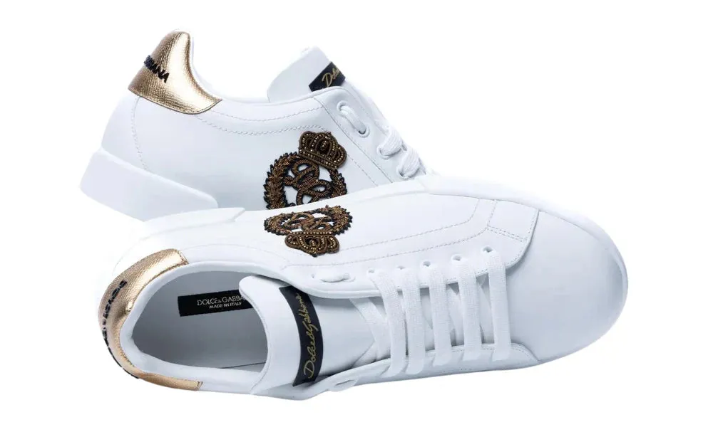 DOLCE & GABBANA Patch-Embellished Sneakers