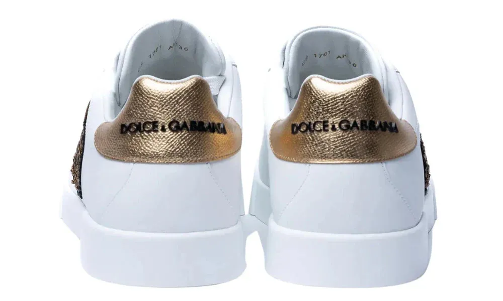 DOLCE & GABBANA Patch-Embellished Sneakers