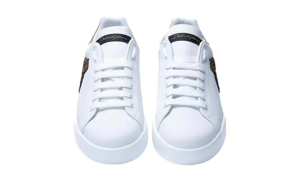 DOLCE & GABBANA Patch-Embellished Sneakers