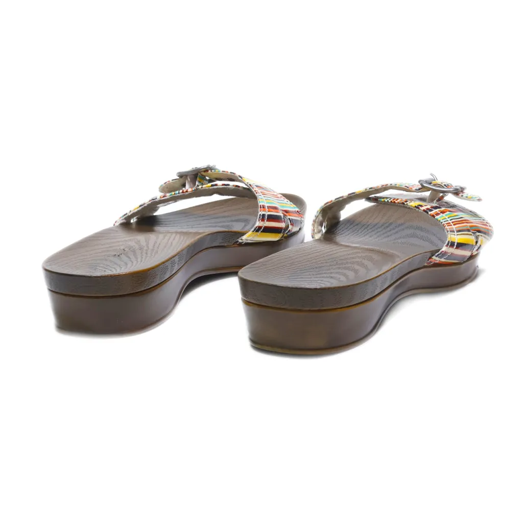 Dr. Scholl'S Flip Flops Leather Multicolour Colour For Women