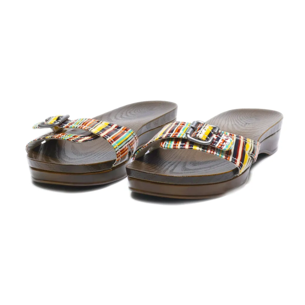 Dr. Scholl'S Flip Flops Leather Multicolour Colour For Women