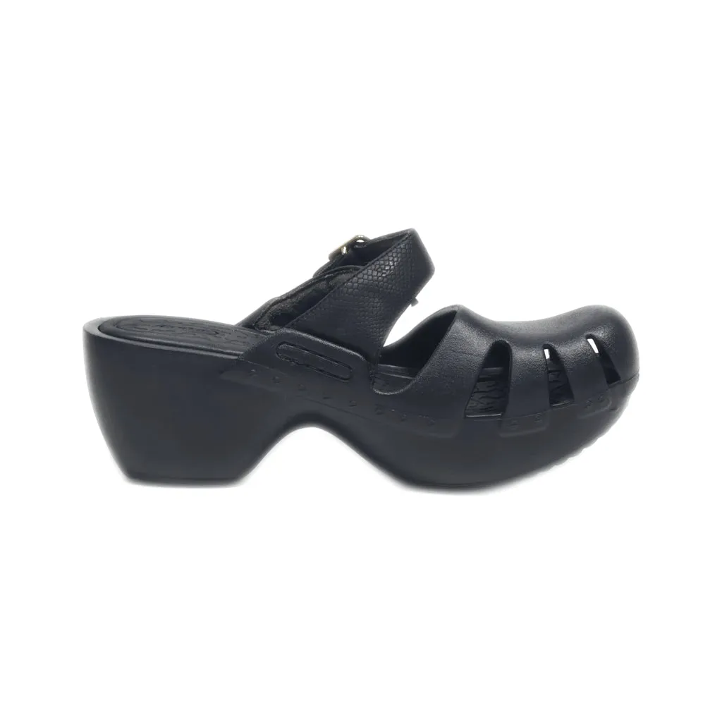 Dr. Scholl'S Mules Leather Black Colour For Women